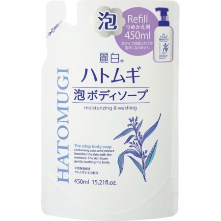 Reihaku Hatomugi foam body soap refill