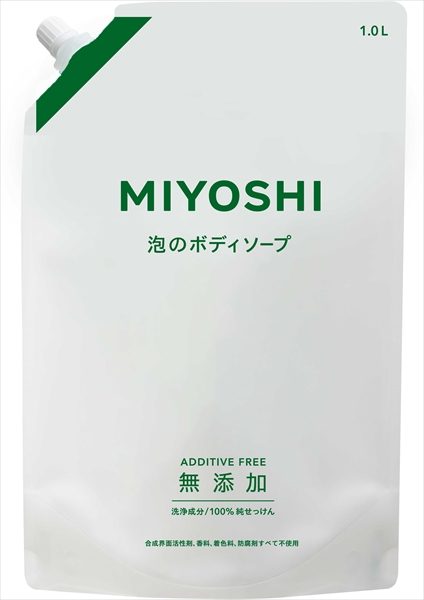 Additive-free foam body soap refill 1000ml