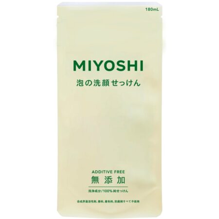 Additive-free foaming facial soap refill