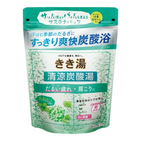 Kikiyu refreshing carbonated bath, refreshing mint scent, 360g