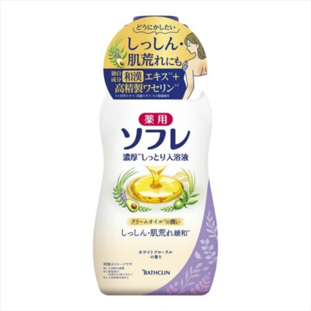 Medicated Sofre Rich Moist Bath Liquid White Floral Scent 480ml