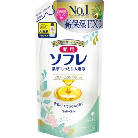 Medicated Sofre Rich Moist Bath Liquid Relaxing Soap Scent Refill 400ml