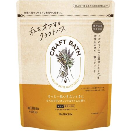 CRAFT BATH - Slightly sweet orange and lime scent 400g