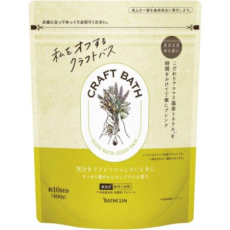 CRAFT BATH - Refreshing lemongrass scent 400g