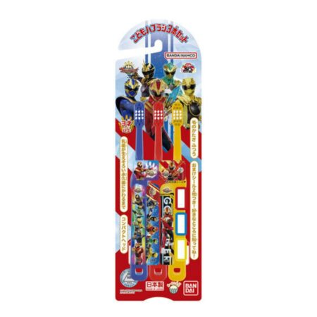 Children's toothbrush set of 3 Number One Sentai Gojuger