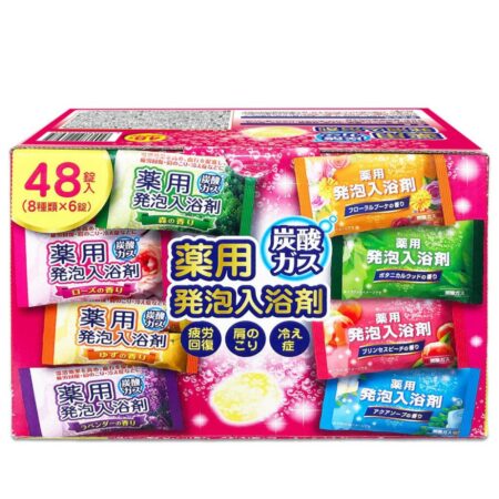 Carbon dioxide medicated foaming bath salts 48 pieces