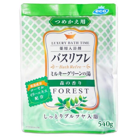 Bath Refre Medicated bath salts Green Milky Water Refill Forest Scent R680G
