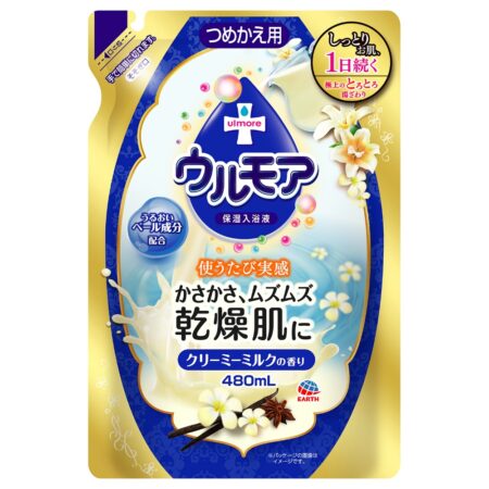 Moisturizing bath liquid Ulmore Creamy Milk Refill 480ml