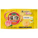 Peach Carbonated Bath with Foam Sweet Yellow Peach 1 Tablet