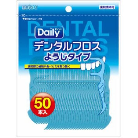 Dental floss, toothpick type, pack of 50