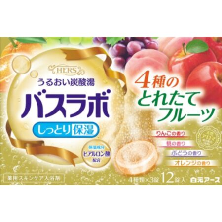 HERS Bath Lab 4 kinds of freshly picked fruits 12 tablets
