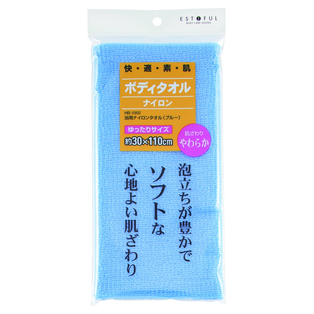 EF. Soft Bath Towel, Blue