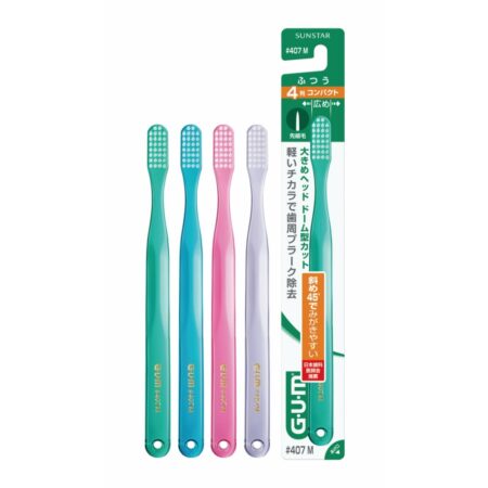 GUM Brush #407 Compact Head Medium