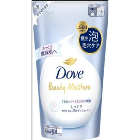 Dove Beauty Moisture Foaming Body Wash, Moisturizing, Refill, 430g