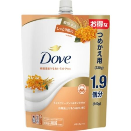 Dove Body Wash Rice Ferment & чихэрлэг чидун жимс Refill 640g