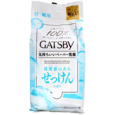 Gatsby Facial Paper, Soap Scent, Value Pack of 42