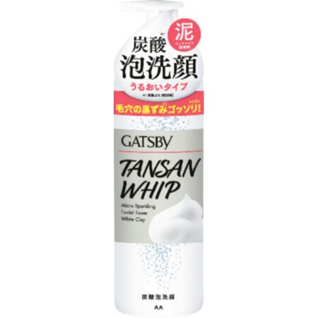 Gatsby Micro Sparkling Foam Facial Wash White Clay