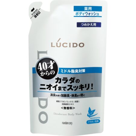 LUCIDO Medicated Deodorant Body Wash Refill 380