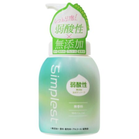 Simplest Weakly Acidic Additive-Free Foam Body Soap