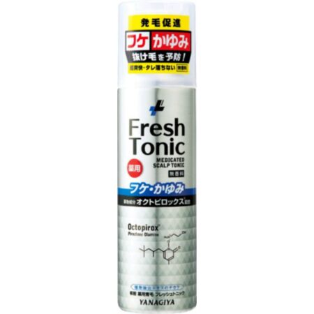 Yanagiya Fresh Tonic for Dandruff and Itching, Fragrance-Free
