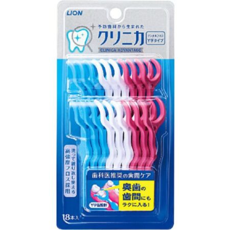 Clinica Advantage Y-shaped floss, 18 pieces