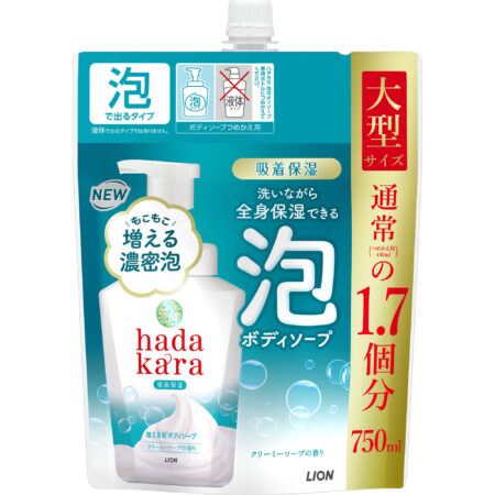 Hadakara Foam Body Soap Soap Replacement Large 750ml