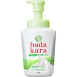 Hadakara Body Soap, smooth feel type that comes out as foam, green citrus scent, body