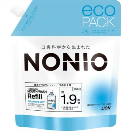 NONIO Mouthwash Clear Herb Mint Refill 950ml