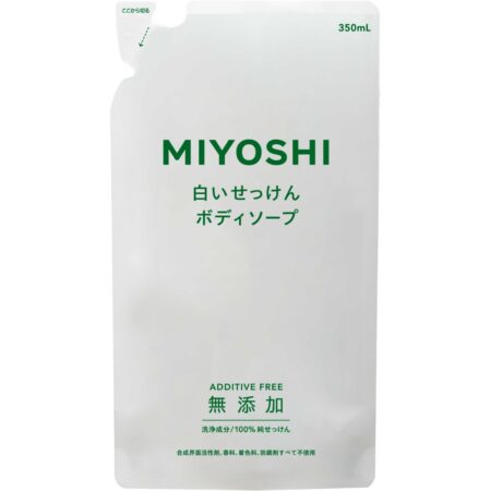 Additive-free body soap white soap refill