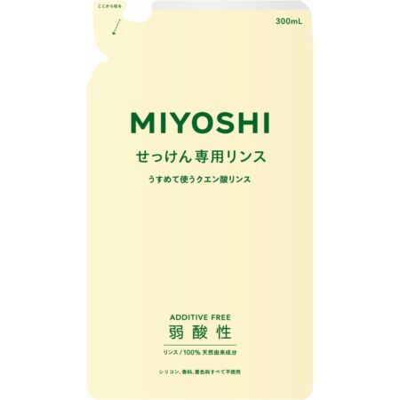 Refill for conditioner exclusively for Miyoshi additive-free soap