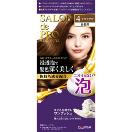 Salon de Pro Foam Hair Color Extra Rich (for gray hair) 4 <Light Brown>