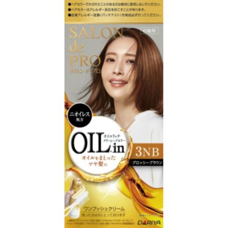 Salon de Pro Oil Rich Cream Hair Color (for gray hair) 3NB <Glossy Brown>