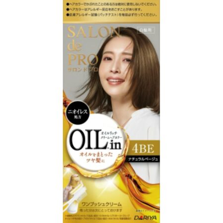 Salon de Pro Oil Rich Cream Hair Color (for gray hair) 4BE (Natural Beige)