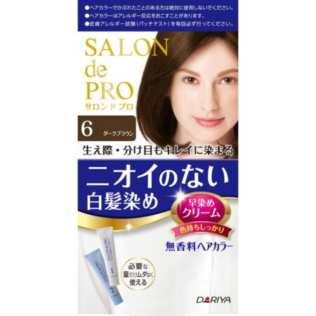 S Pro Fragrance-Free Hair Color Quick Dye C (for Gray Hair) 6