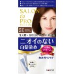Salon de Pro Fragrance-free Hair Color Quick Dye Cream (for gray hair) 5E <Deep and elegant brown>