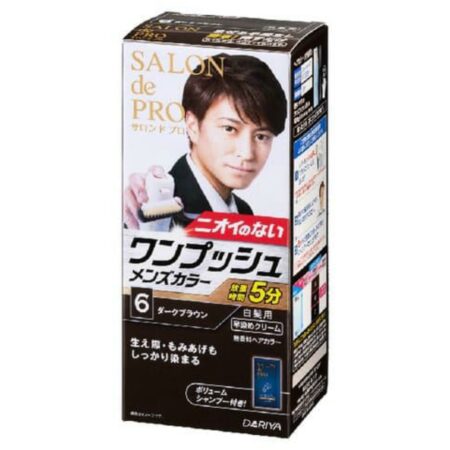 Salon de Pro One-push Men's Color (for gray hair) 6 <Dark Brown>