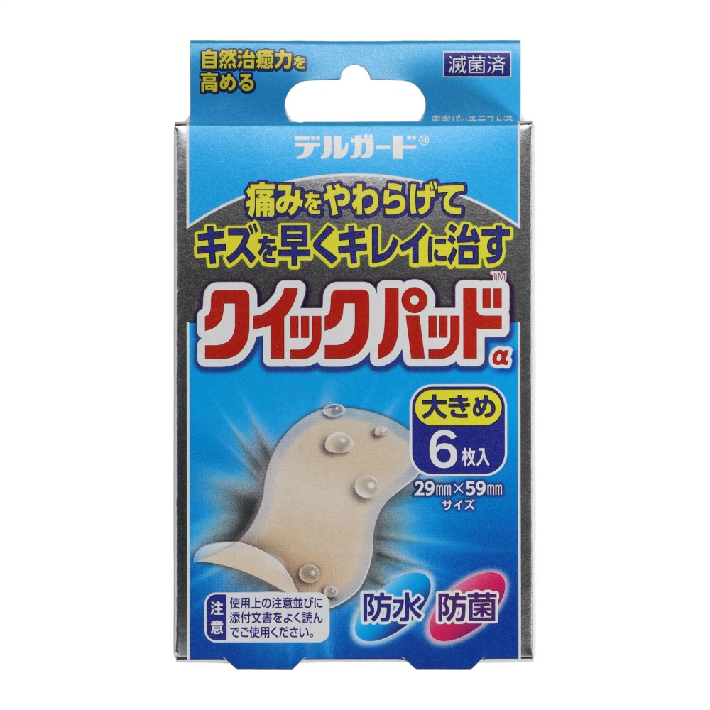 Delguard Quick Pads, Large Size, 6 Pieces