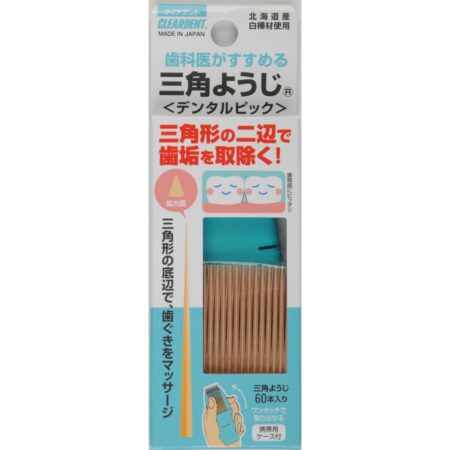 Cleardent triangular toothpicks 60 pieces