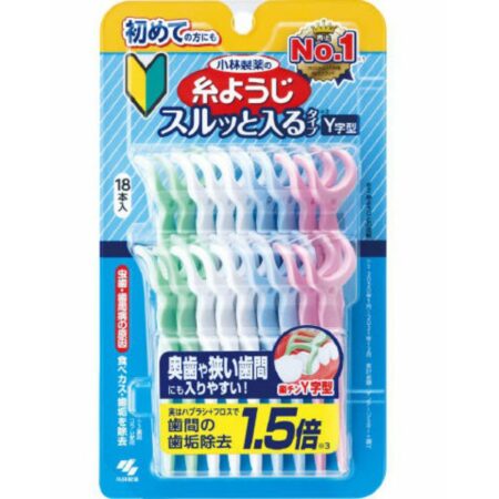 Dental floss, Y-shaped, 18 pieces