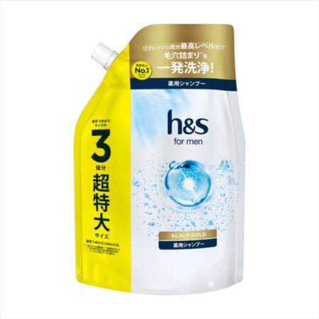 h&s for men scalp gold shampoo extra large size
