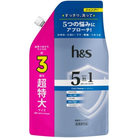 h&s 5in1 Cool Cleanse Shampoo Refill Extra Large Size