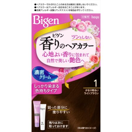 Bigen Fragrance Hair Color Cream 1 Very Light Brown x 27 pieces