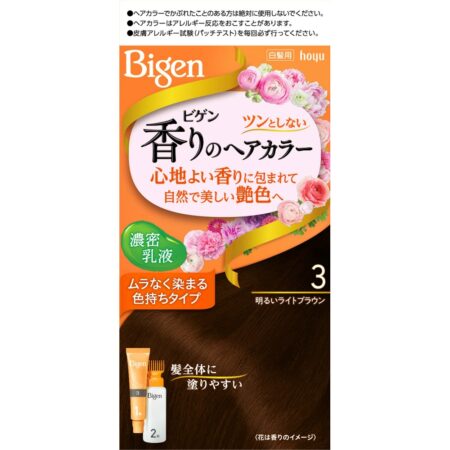 Bigen Fragrance Hair Color Milk 3 Bright Light Brown